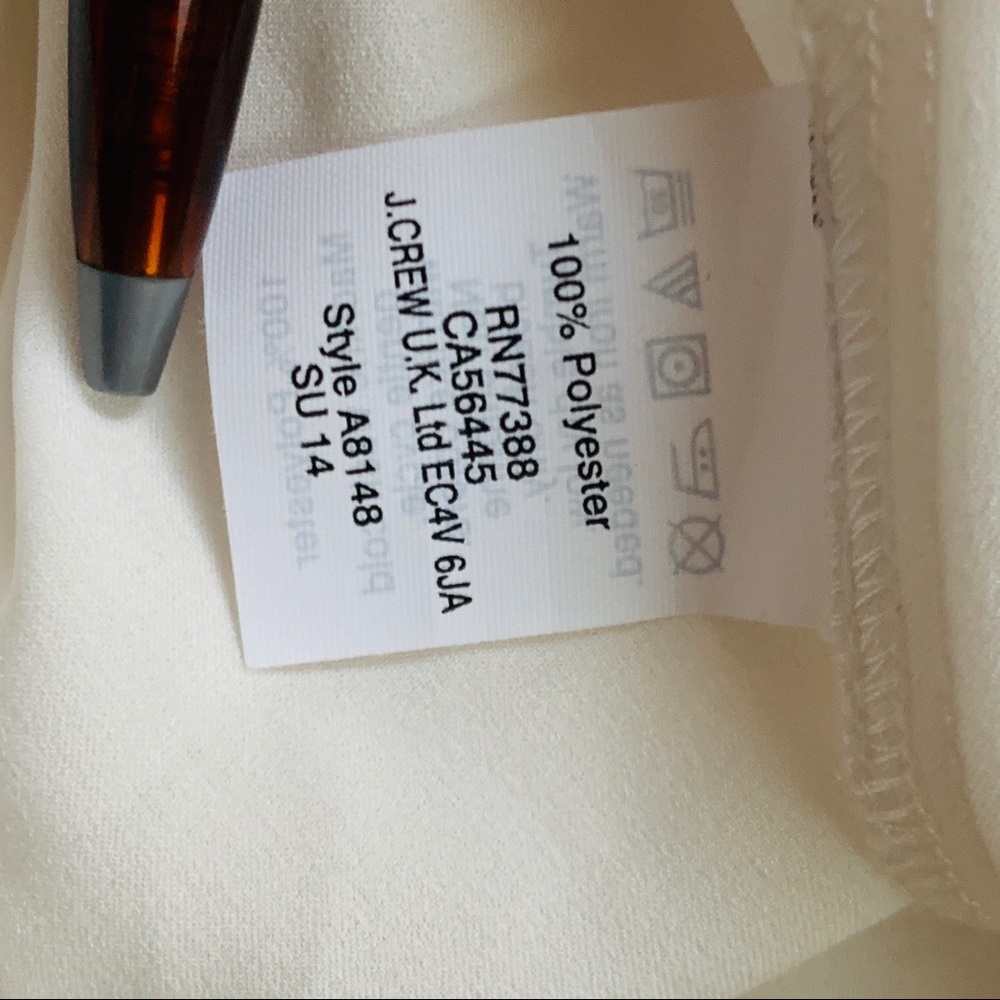 🆕 J.CREW white ruffle V-neck blouse NWT - Picture 8 of 13